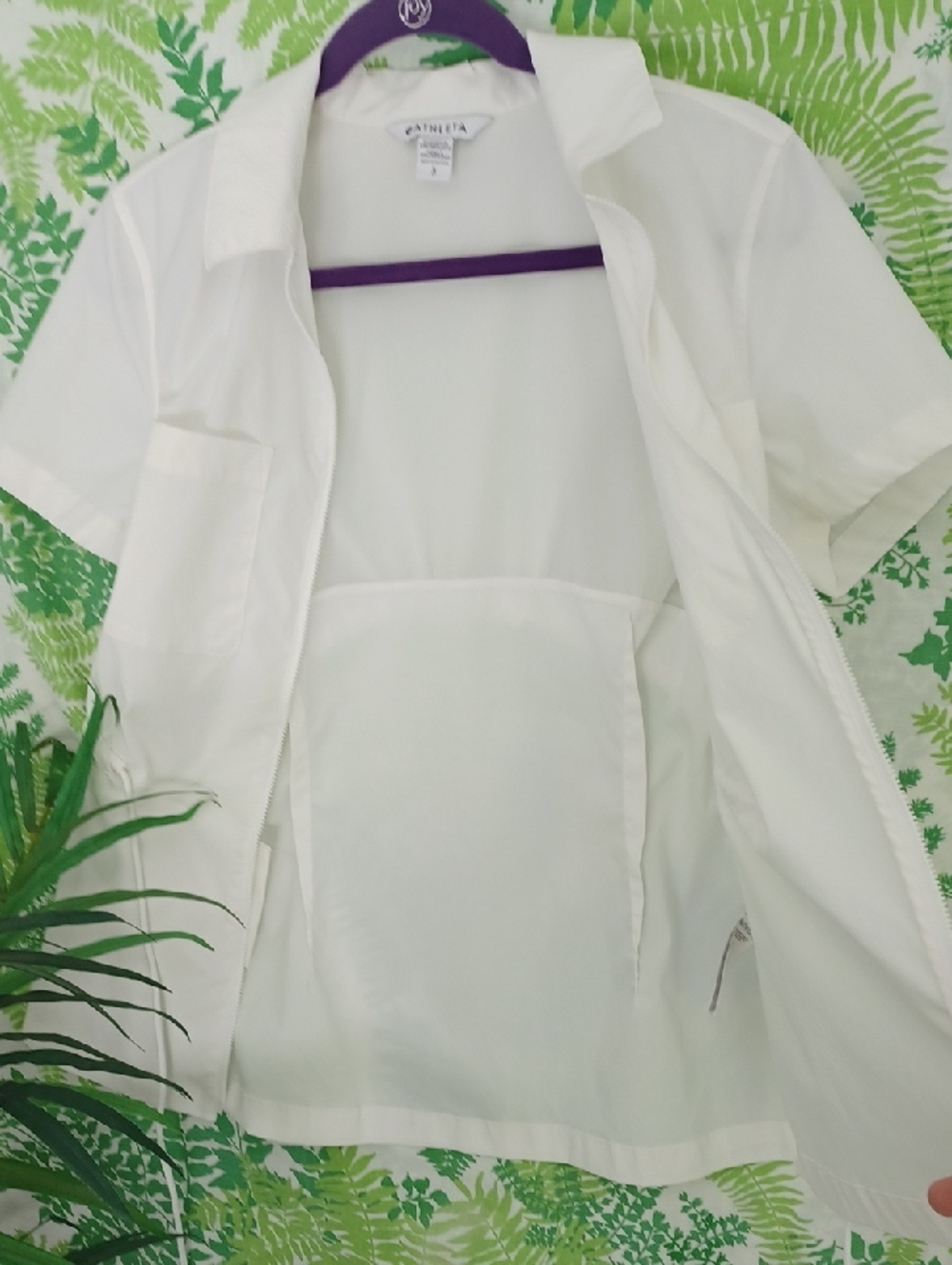 Athleta Zip Front Top With Drawstring - Picture 6 of 8